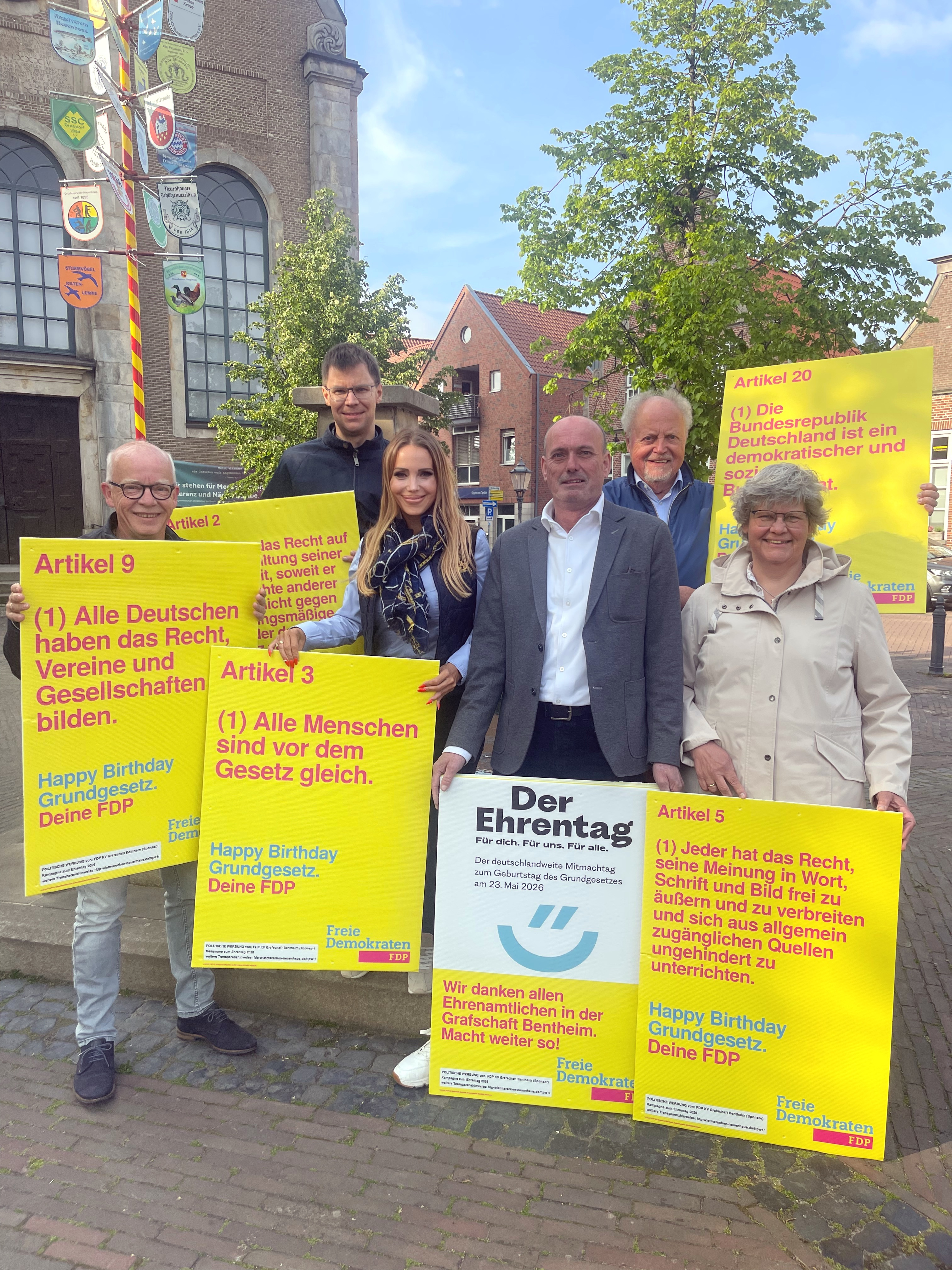 Plakataktion: Wir feiern unser Grundgesetz